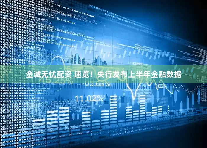 金诚无忧配资 速览！央行发布上半年金融数据