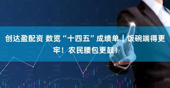 创达盈配资 数览“十四五”成绩单｜饭碗端得更牢！农民腰包更鼓！
